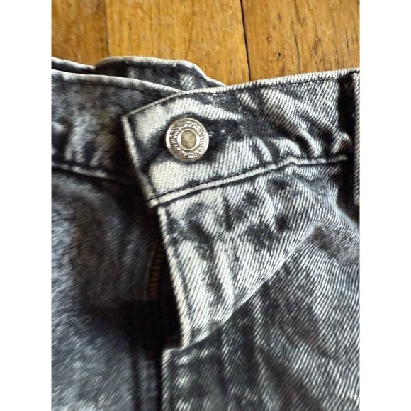 Vintage Acid Wash Denim Jeans 90s Style High Waist Relaxed Fit Unisex Retro Cool - Picture 4 of 13